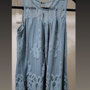 Maurices Blue Lace Top